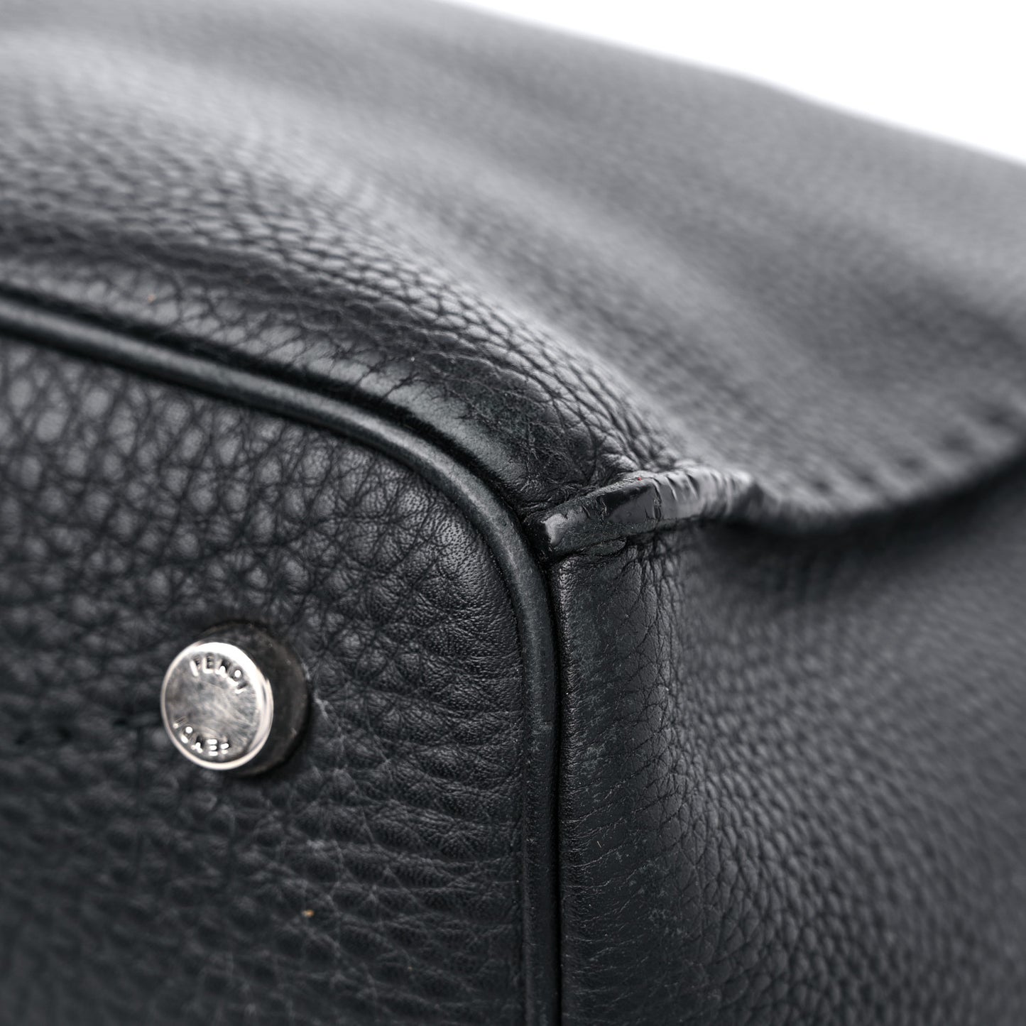 Cuoio Romano Selleria Large Anna Bucket Bag Black