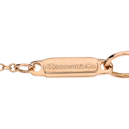 Tiffany 18K Rose Gold Atlas Open Pendant Necklace 4 of 4