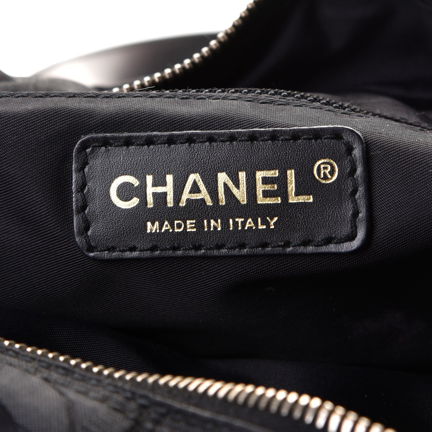Chanel Nylon Travel Bowler Black 6 of 9