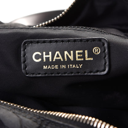 Chanel Nylon Travel Bowler Black 6 of 9
