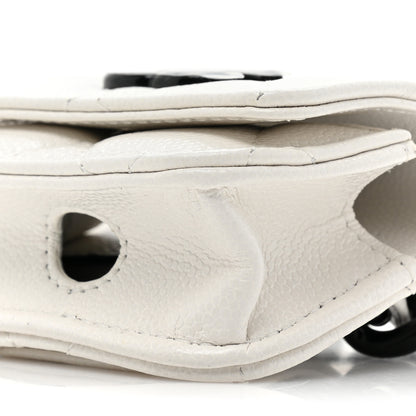 Chanel Caviar Quilted Airpods Pro Holder Belt White 9 of 11