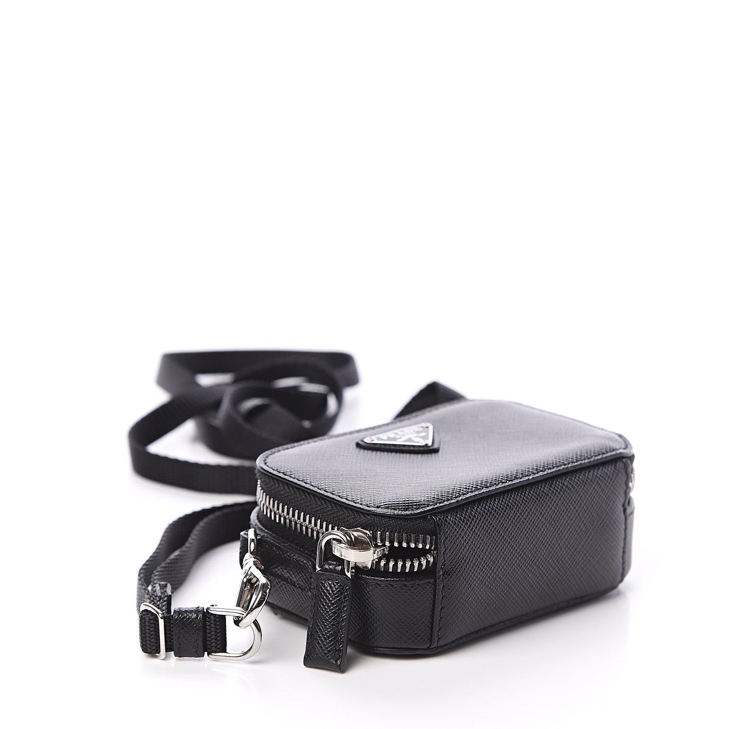 Prada Saffiano Cargo Pouch Black 3 of 5