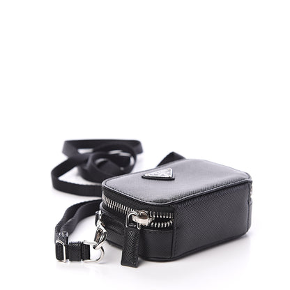 Prada Saffiano Cargo Pouch Black 3 of 5