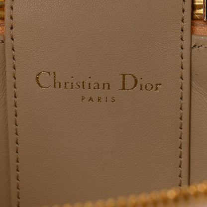 Christian Dior Lambskin Signature CD Vanity Case Caramel Beige 6 of 13