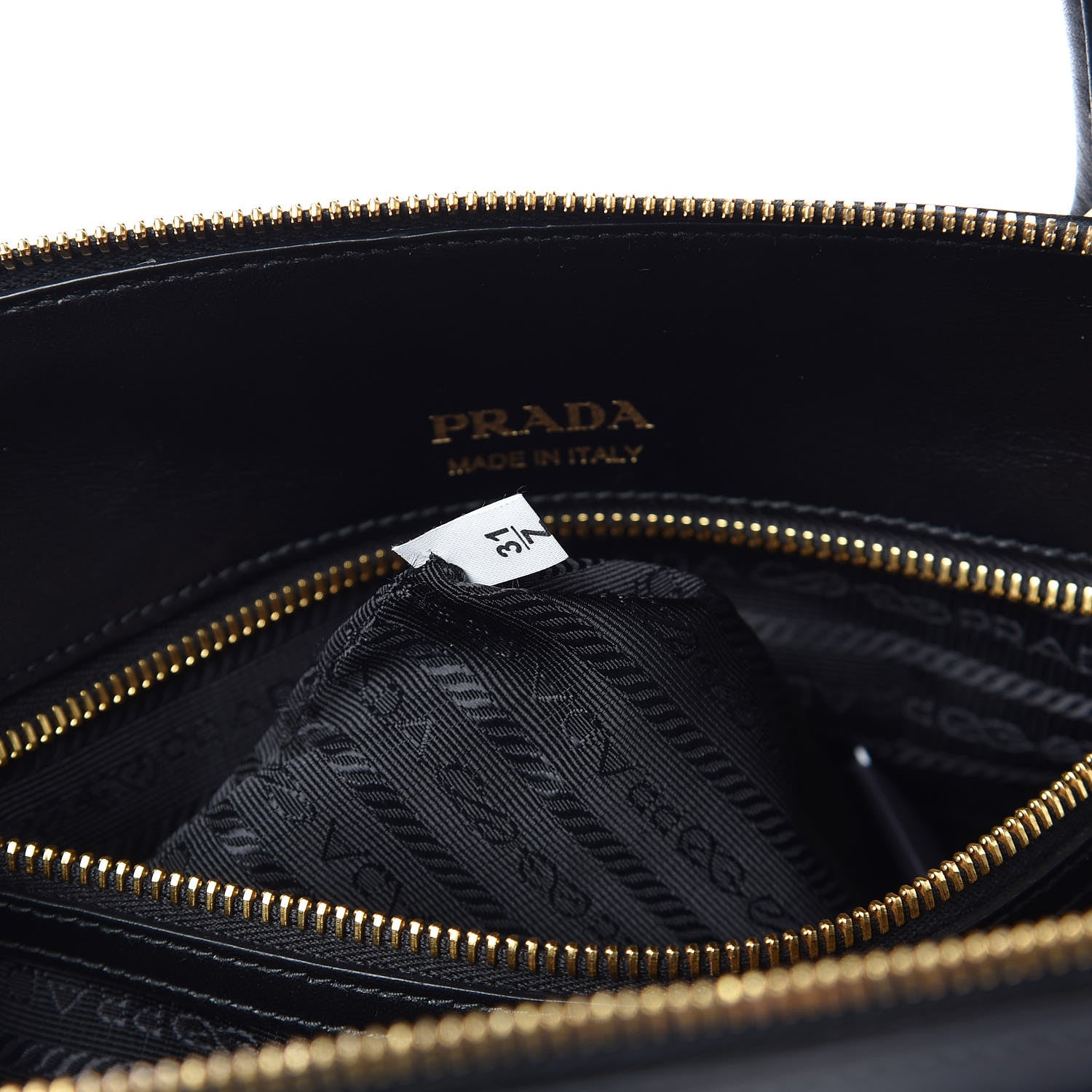 Prada City Calfskin Mirage Promenade Tote Black 9 of 12