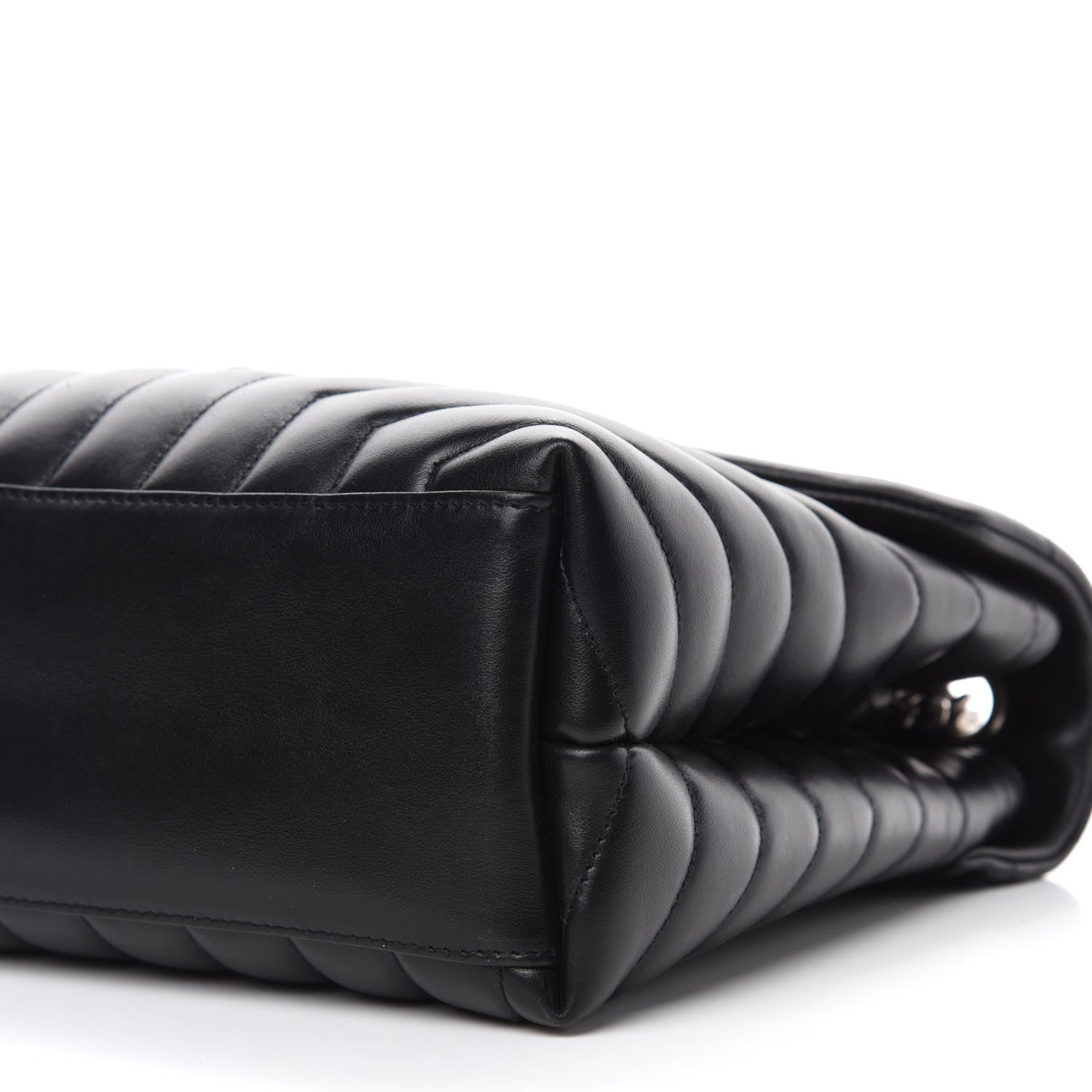 Saint Laurent Calfskin Y Quilted Monogram Medium Loulou Chain Satchel Black 11 of 11