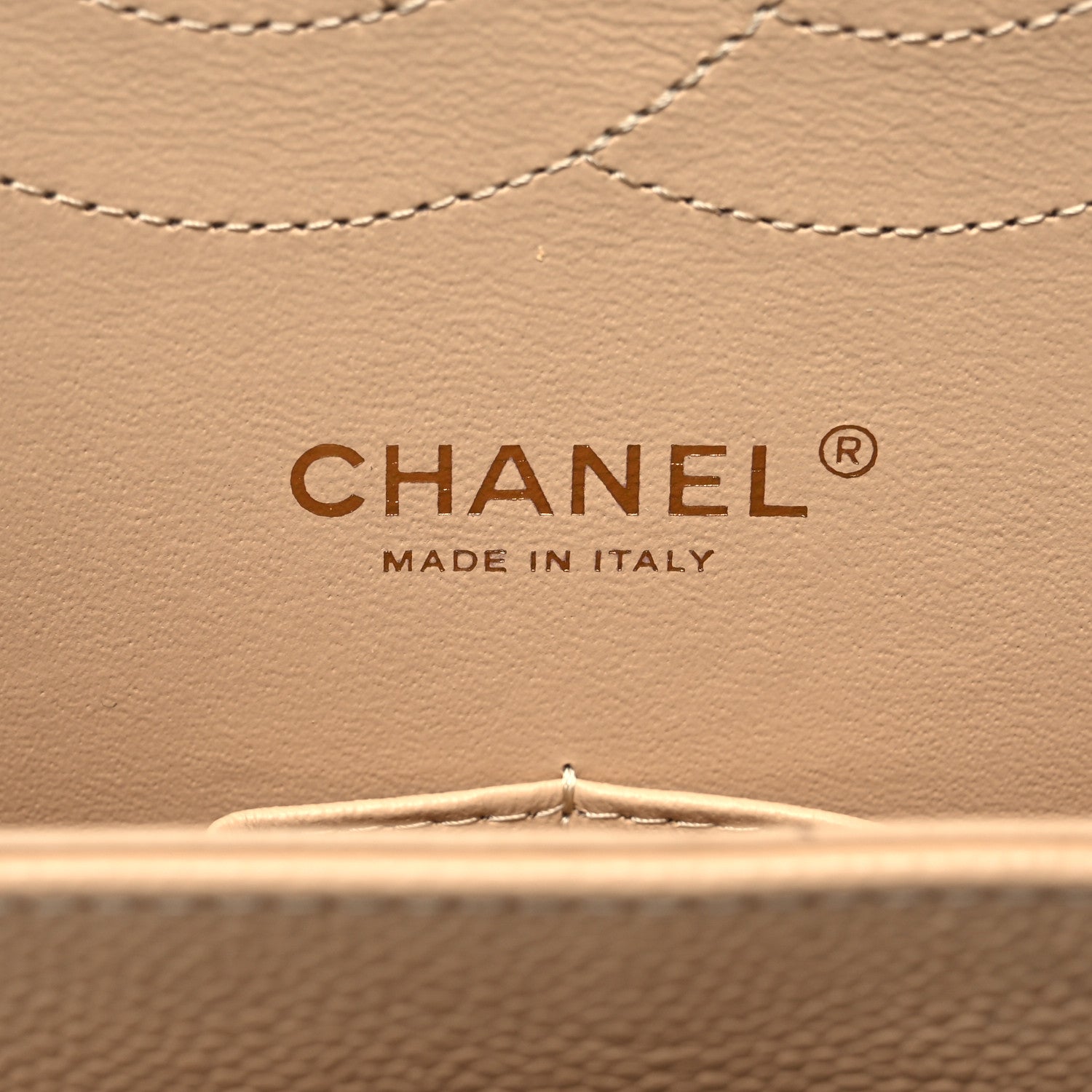 Chanel Cavia Quilted Jumbo Double Flap Beige 6 of 11