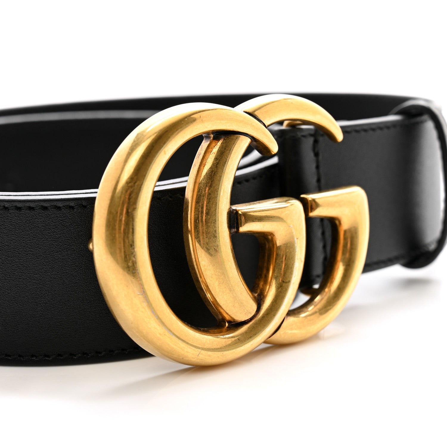 Gucci Calfskin Double G 40mm Belt 75 30 Black 6 of 7