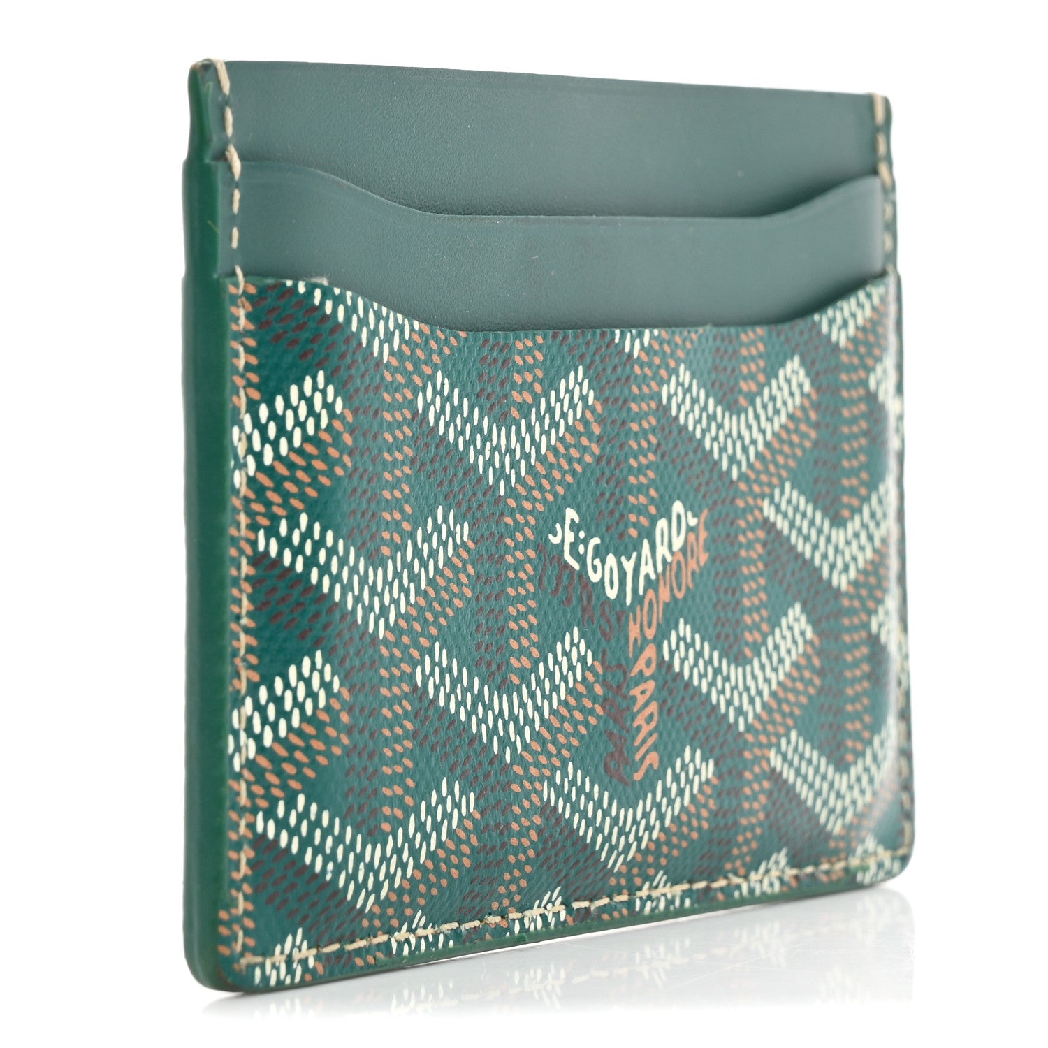 Goyard Goyardine Saint Sulpice Card Holder Green 3 of 10