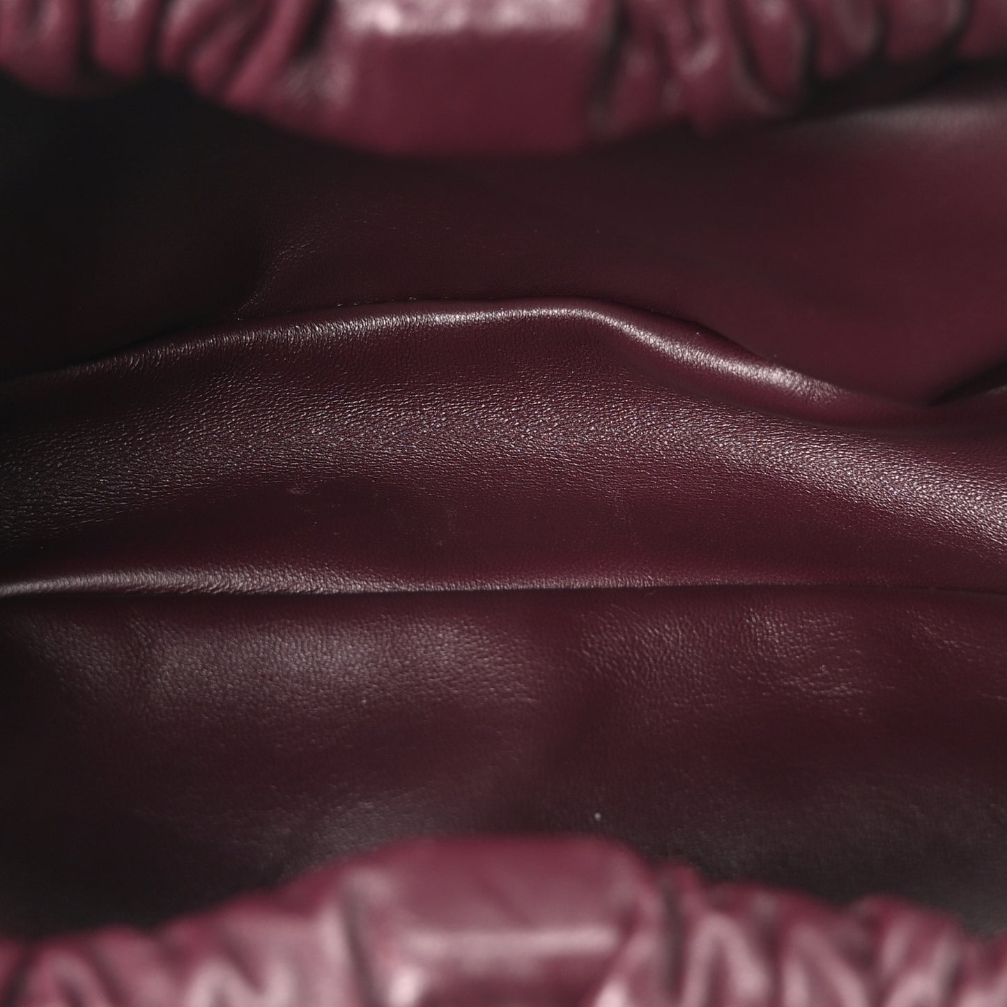 Lambskin Mini Cloud Clutch Plum
