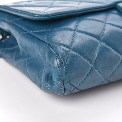 Chanel Lambskin Quilted Clutch With Chain Flap Turquoise 10 of 13