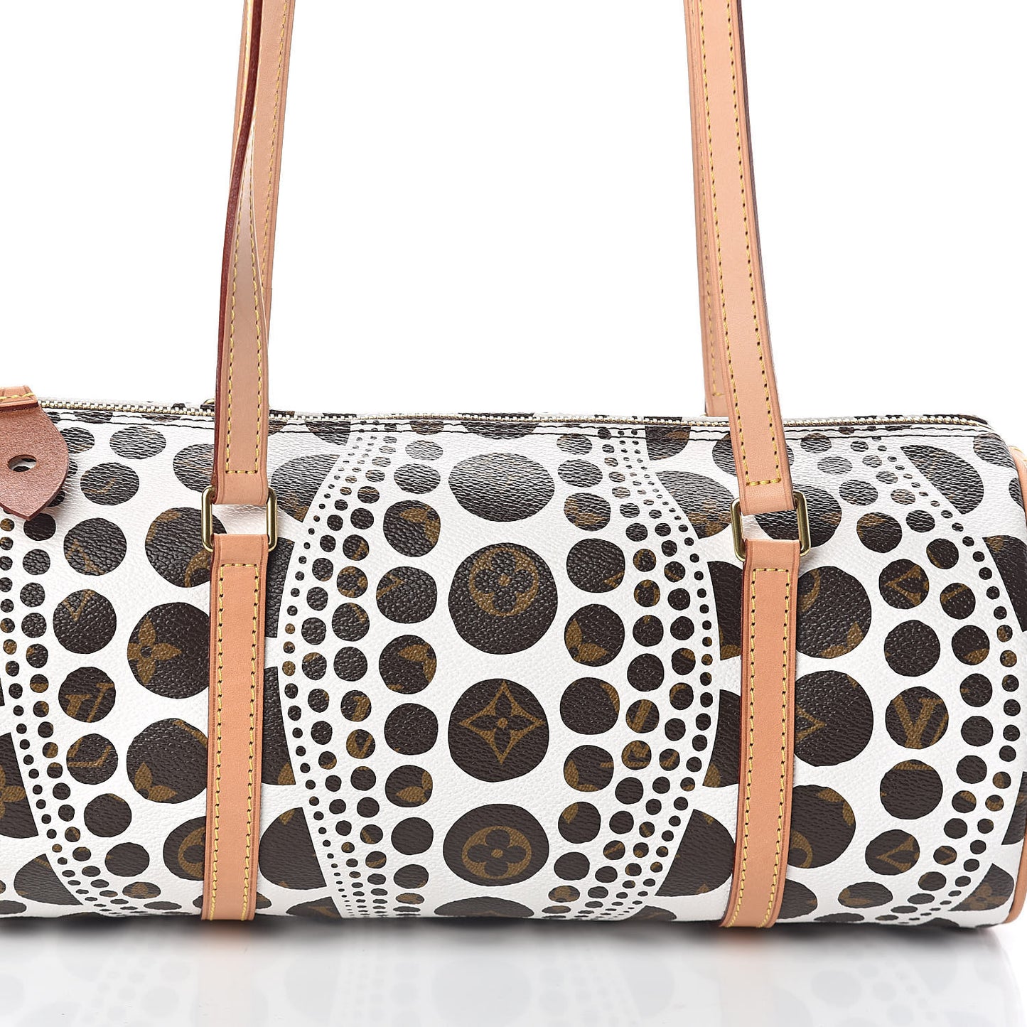 Monogram Kusama Pumpkin Dots Papillon 30 White