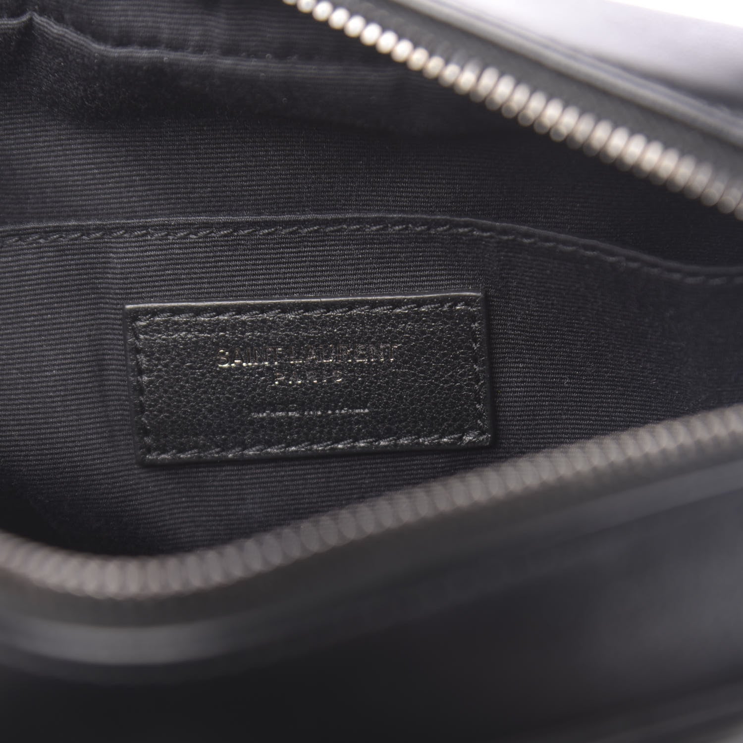 Saint Laurent Calfskin Matelasse Monogram Lou Camera Bag Black 6 of 10