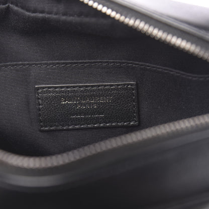 Saint Laurent Calfskin Matelasse Monogram Lou Camera Bag Black 6 of 10
