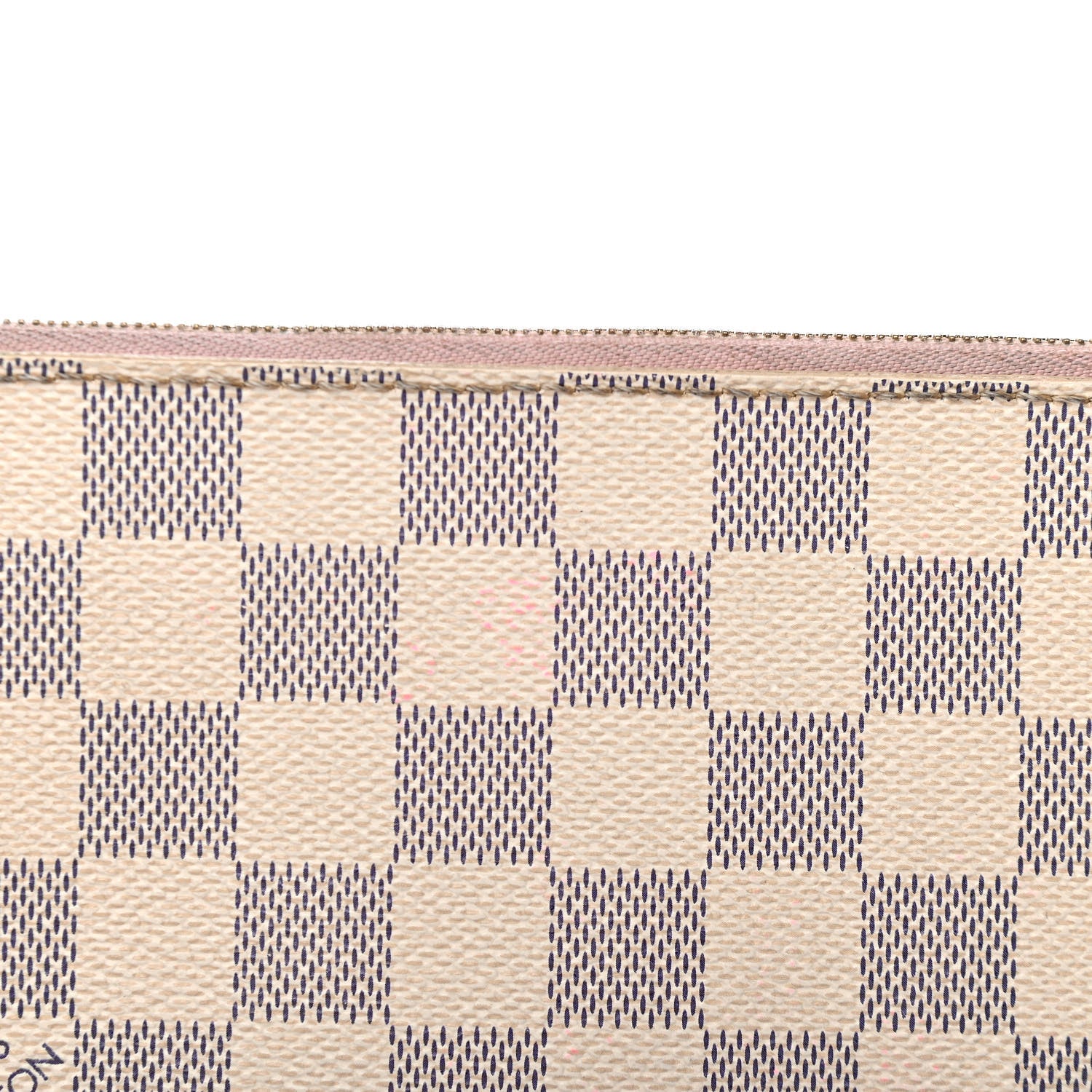 Louis Vuitton Damier Azur Neverfull MM GM Pochette Rose Ballerine 10 of 11