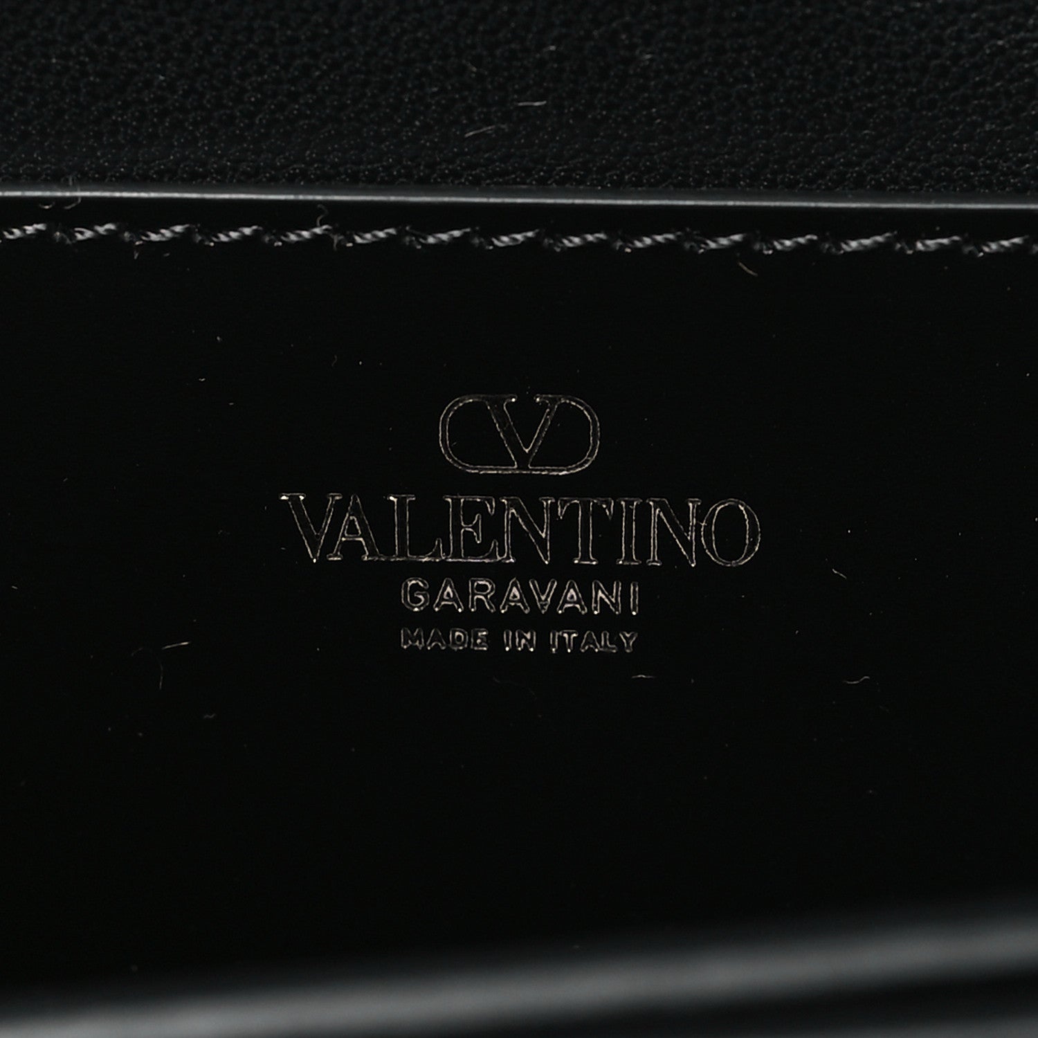 Valentino Garavani Smooth Calfskin Enamel Tonal Small Rockstud23 Shoulder Bag Black 6 of 9