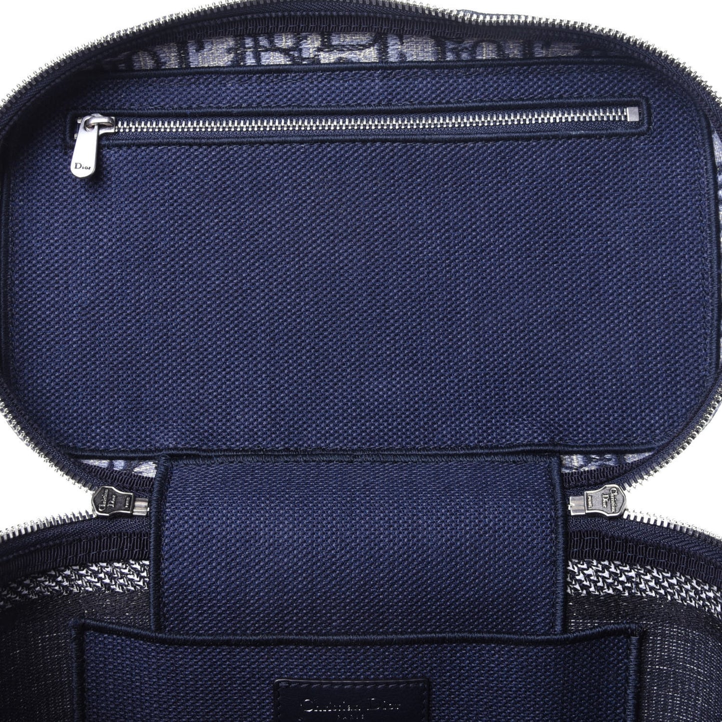 Oblique Diortravel Vanity Case Blue