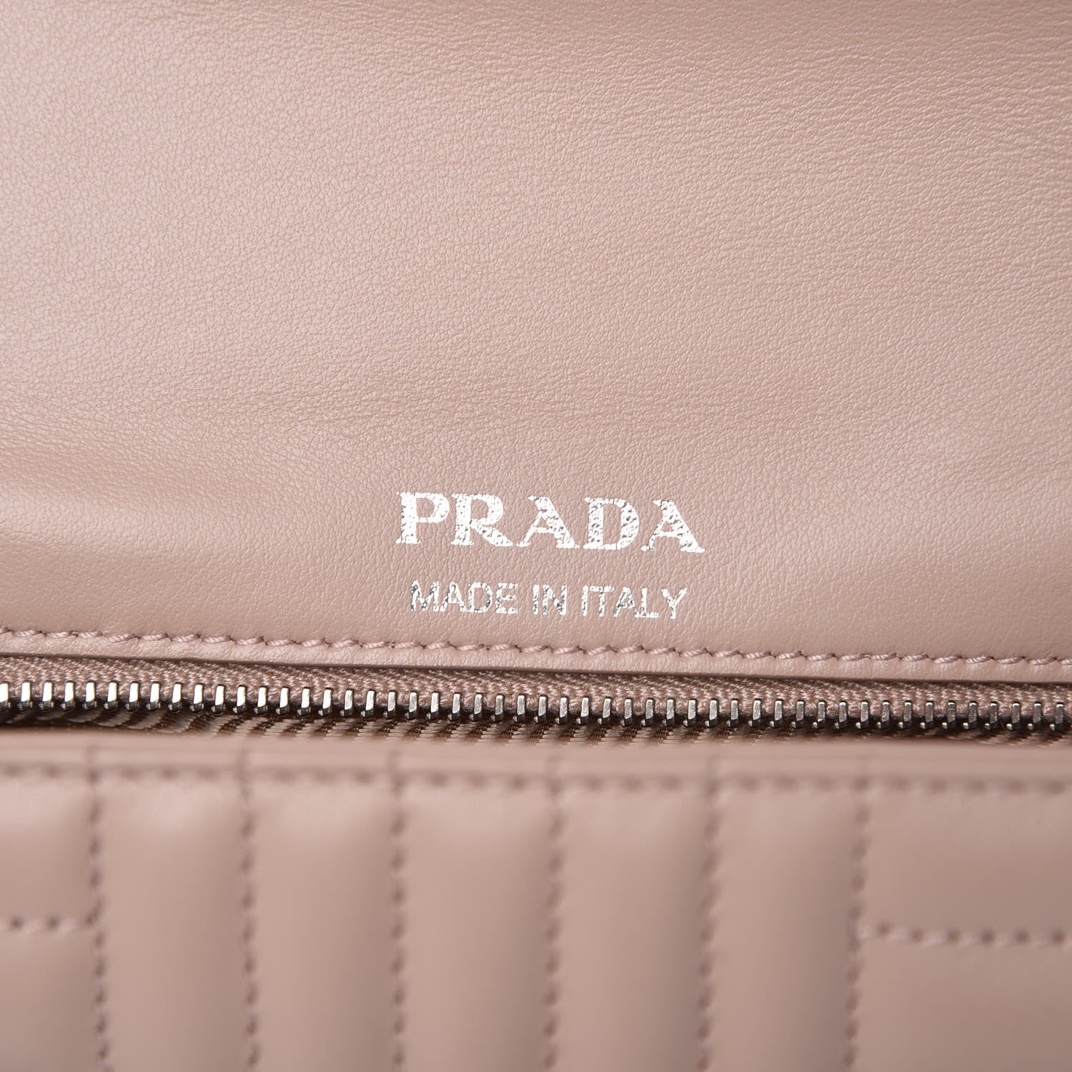 Prada Soft Calfskin Impunture Diagramme Medium Chain Flap Shoulder Bag Cipria 6 of 15