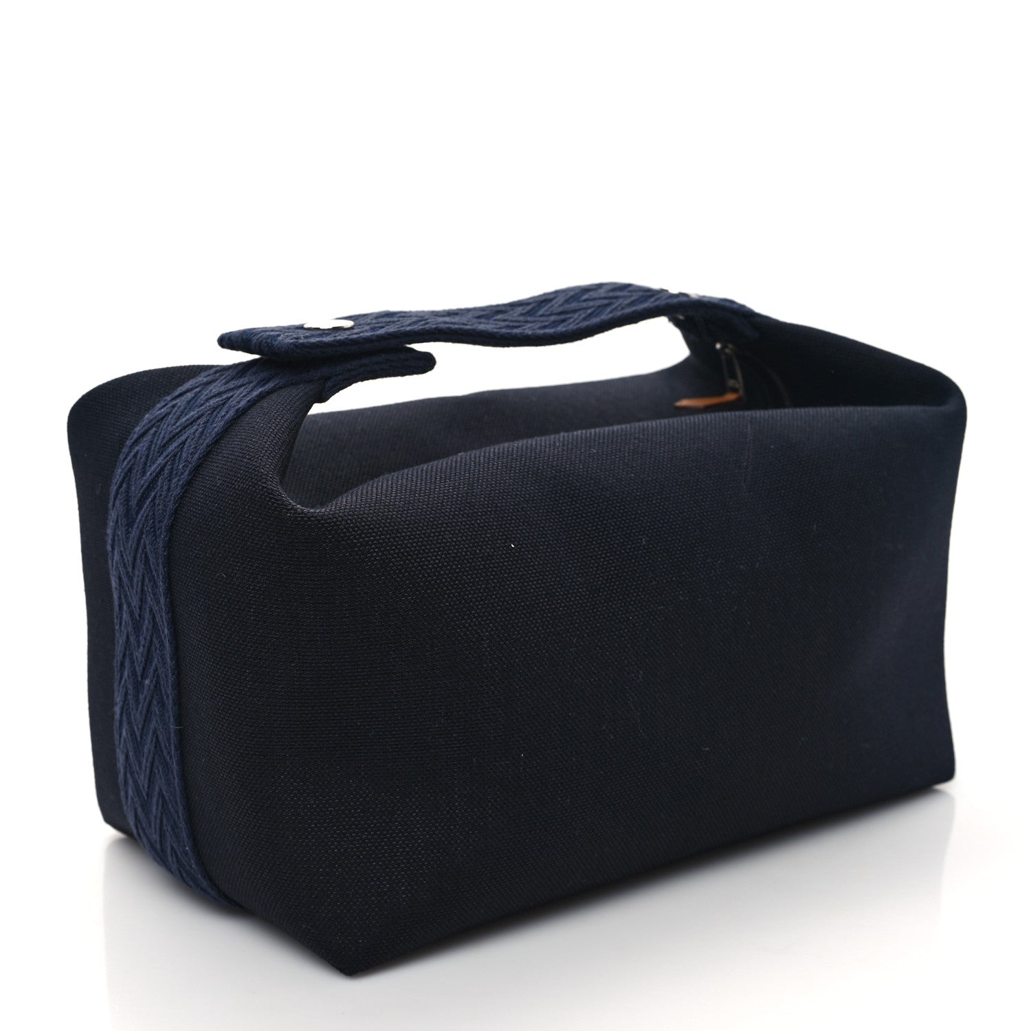 Hermes Canvas Large Bride-A-Brac Pouch Bleu Nuit 3 of 10