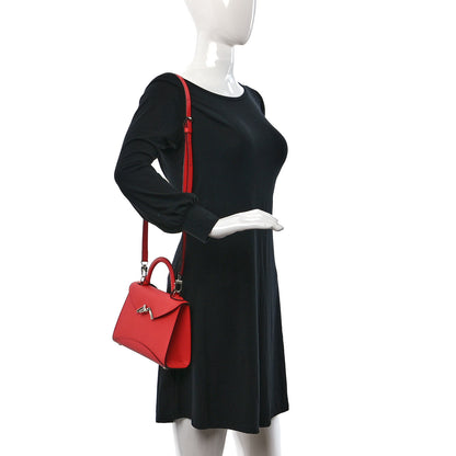 Moynat Carat Calfskin Gabrielle BB Coral 2 of 8