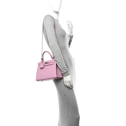 Hermes Epsom Kelly Sellier 25 Mauve Sylvestre 2 of 11