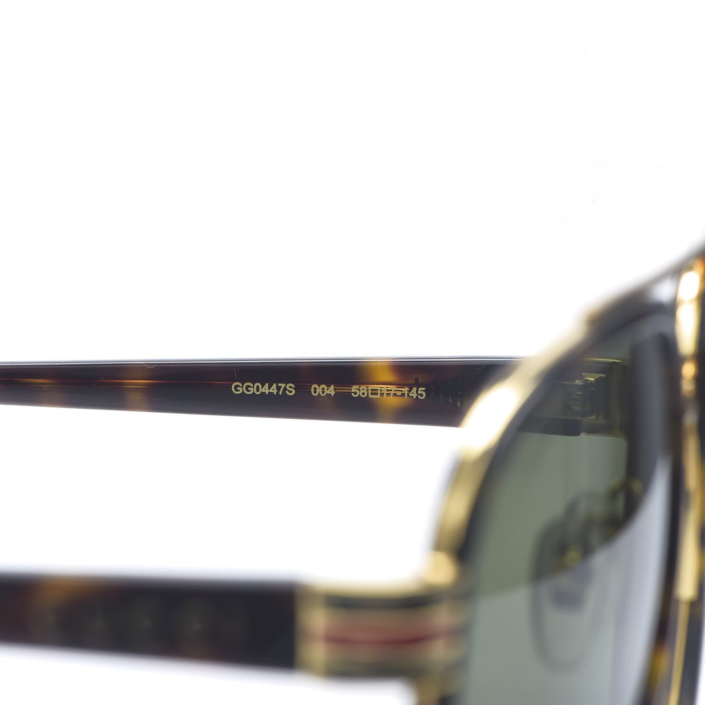Acetate Aviator Sunglasses GG0447S Black