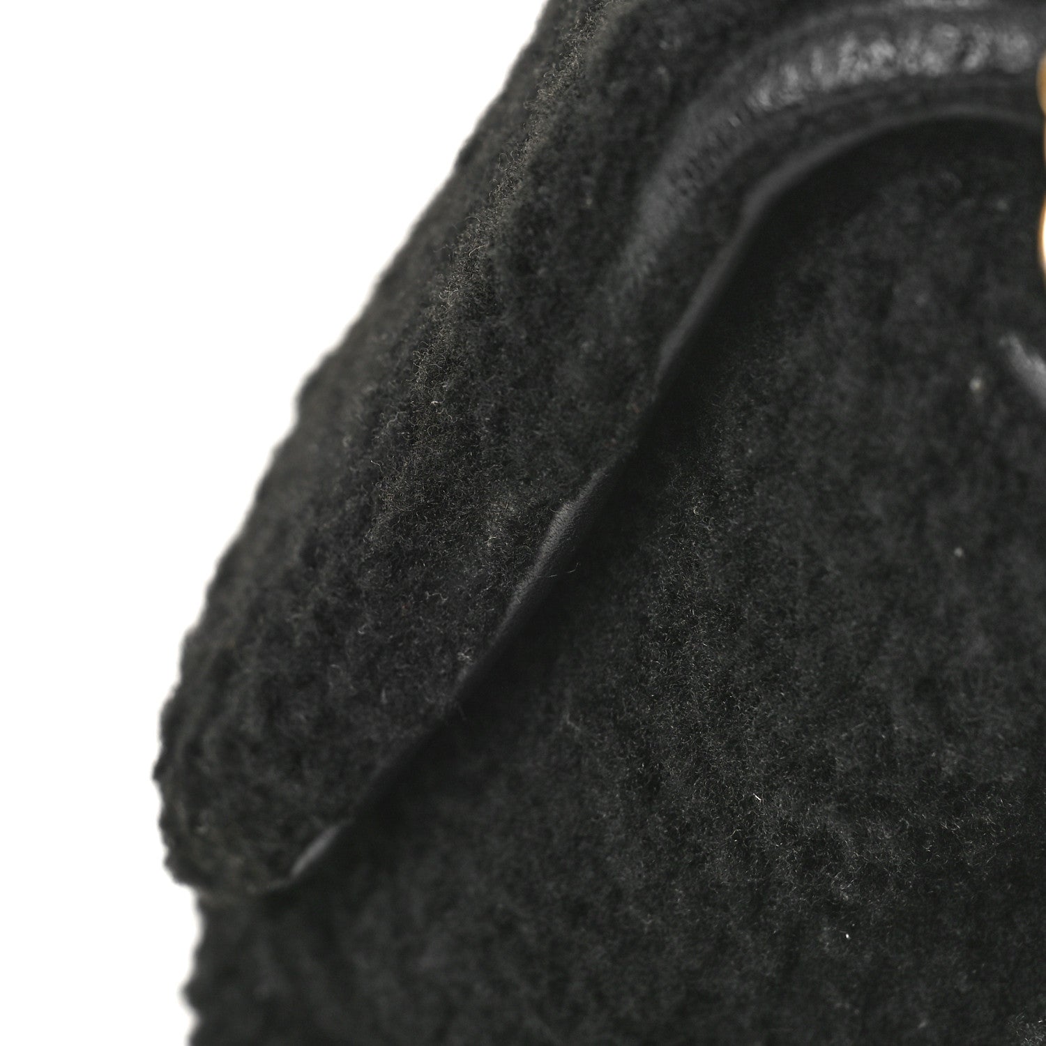 Chanel Shearling Lambskin Medium Coco Handle Flap Black 11 of 12
