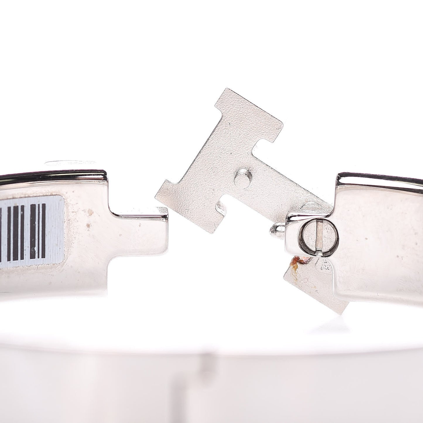 Enamel Narrow Clic Clac H Bracelet PM White