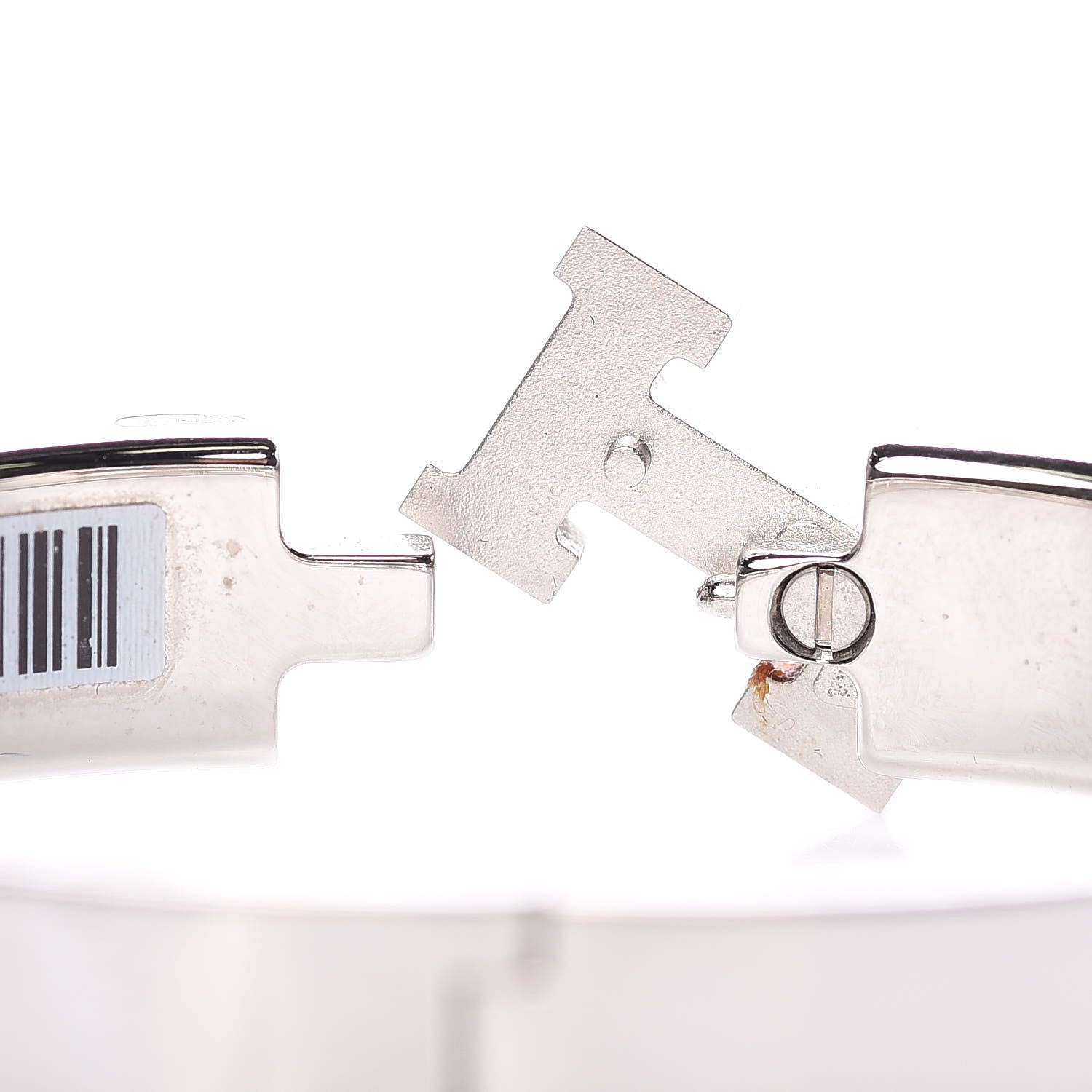 Hermes Enamel Narrow Clic Clac H Bracelet PM White 5 of 5