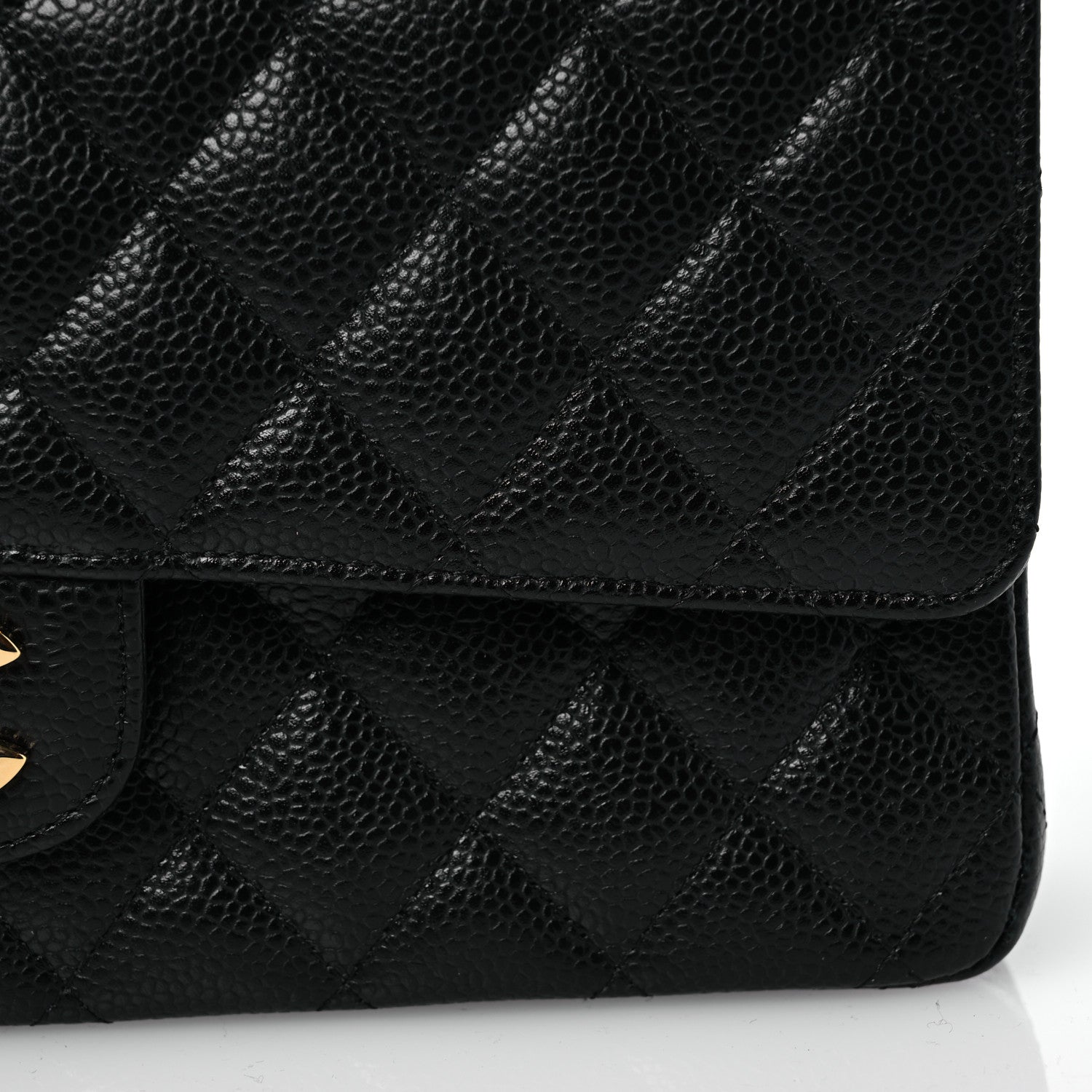 Chanel Caviar Quilted Medium Double Flap Black 8 of 12