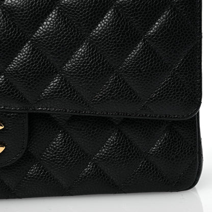 Chanel Caviar Quilted Medium Double Flap Black 8 of 12
