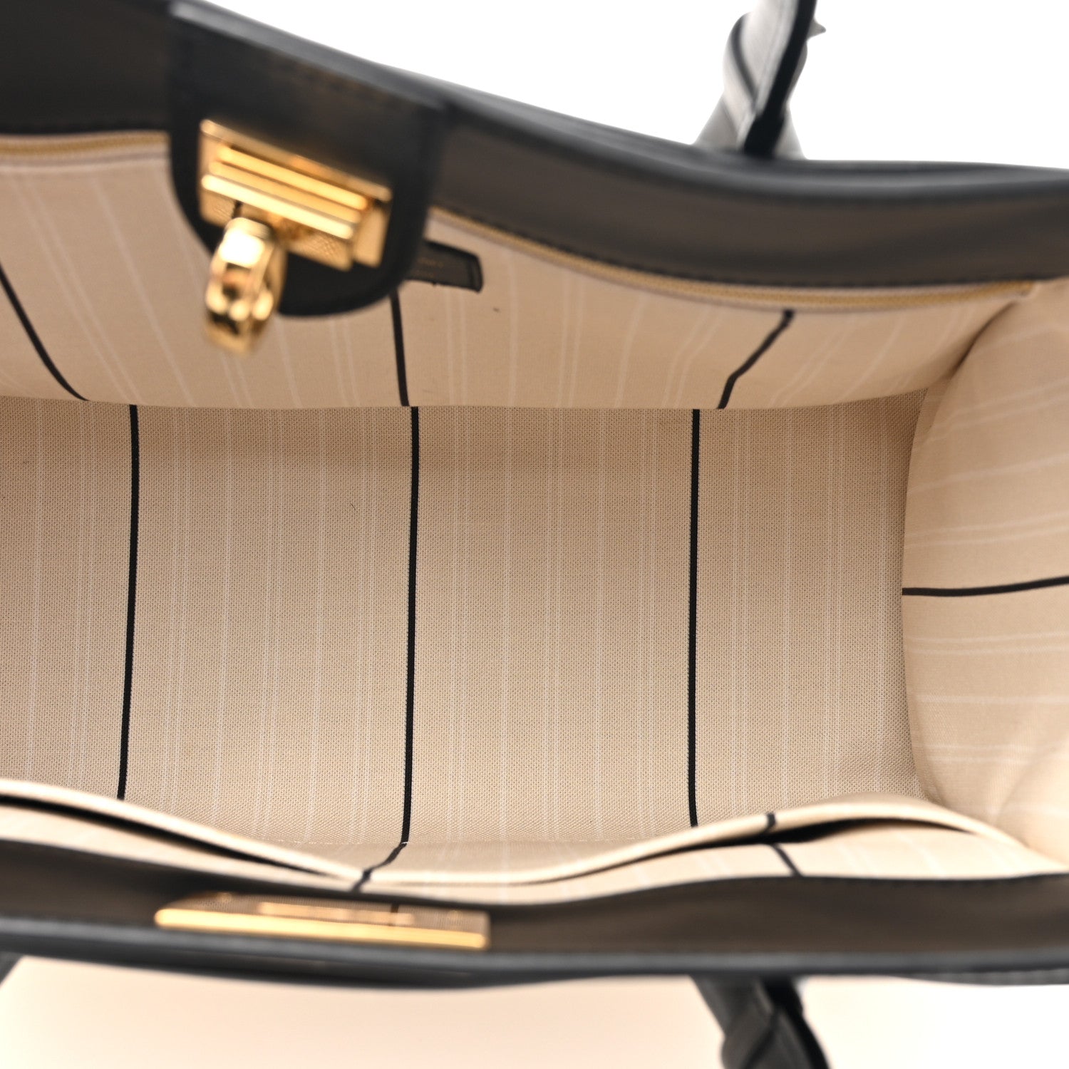 Louis Vuitton Canvas Calfskin Monogram On My Side MM Black 5 of 9