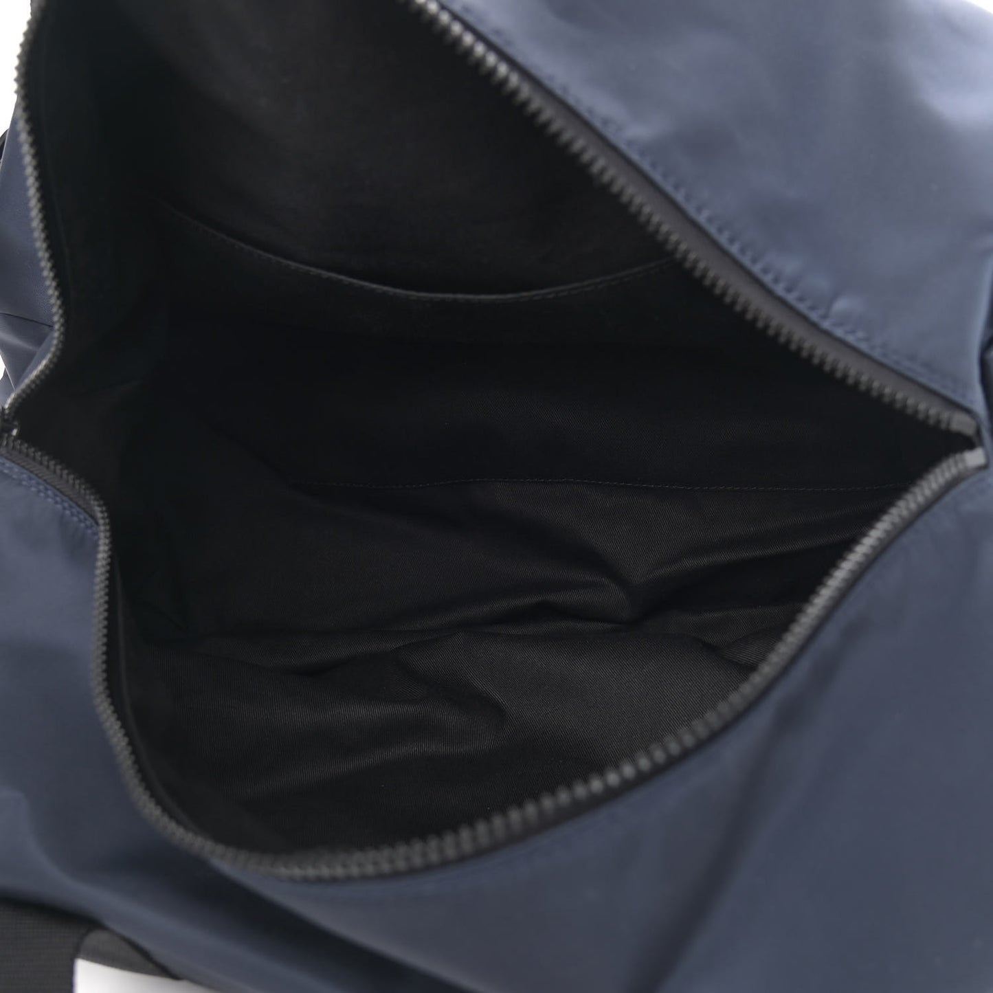 Canvas Nylon Quilted Palazzo Duffle Bag Navy Black