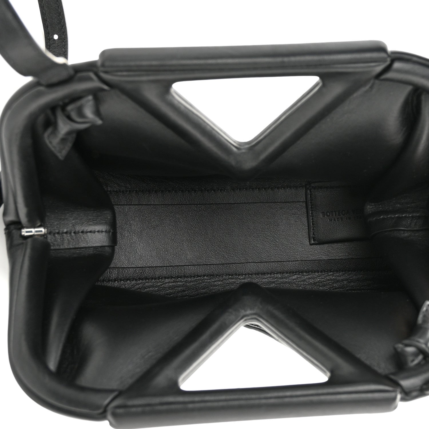 Bottega Veneta Calfskin Small The Point Triangle Bag Black 5 of 9