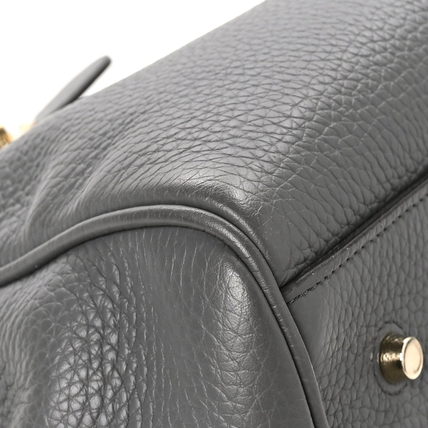 Heavy Grain Belted Bayswater Tote Charcoal