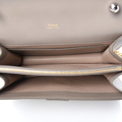 Chloe Shiny Goatskin Calfskin Aby Chain Shoulder Bag Motty Grey 4 of 8