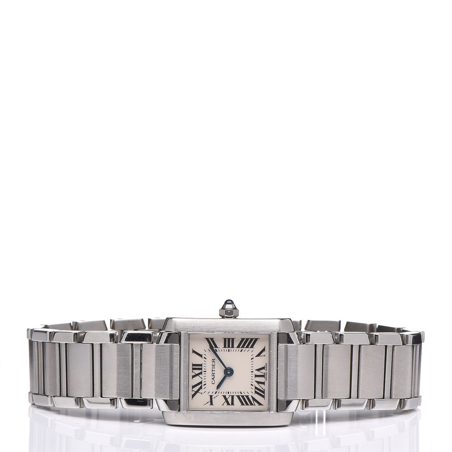 Stainless Steel 20mm Tank Francaise Quartz Watch