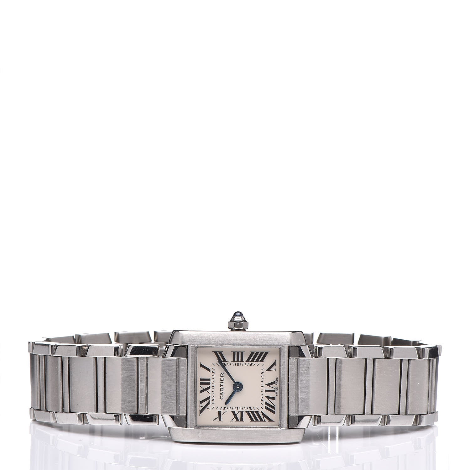 Cartier Stainless Steel 20mm Tank Francaise Quartz Watch 3 of 9