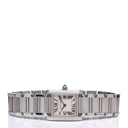 Cartier Stainless Steel 20mm Tank Francaise Quartz Watch 3 of 9