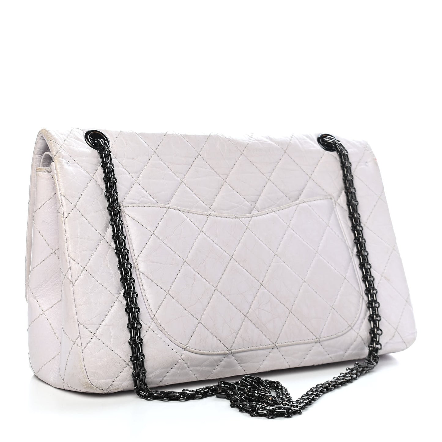 Aged Calfskin 2.55 Reissue 227 Flap White