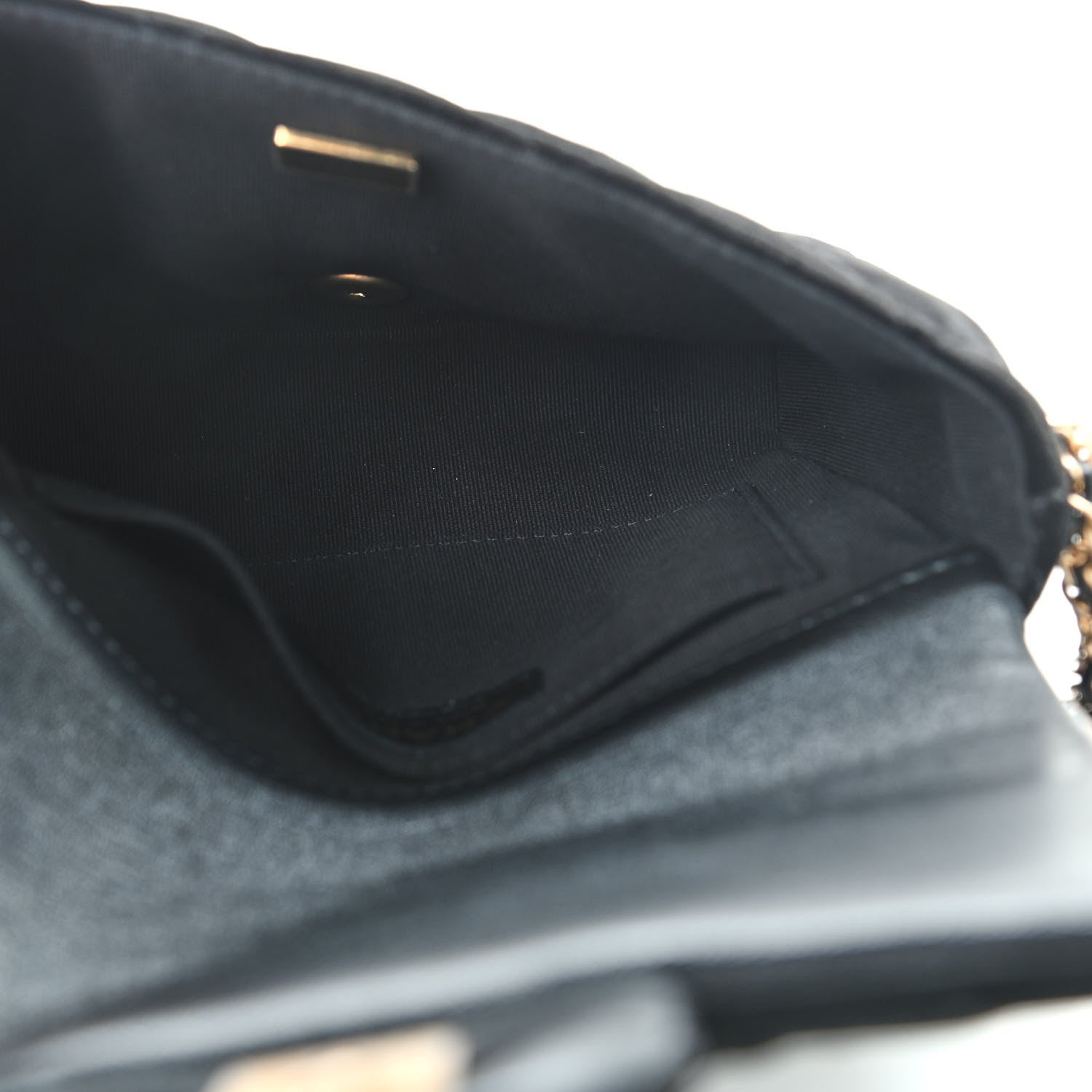 Chanel Velvet Quilted Crush On Chains Flap Bag Black 5 of 9