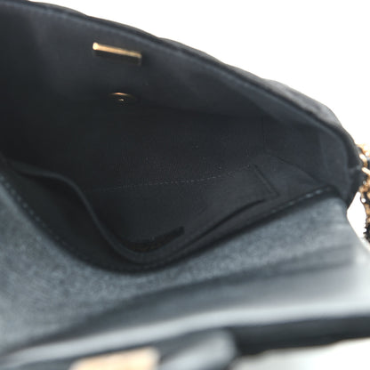 Chanel Velvet Quilted Crush On Chains Flap Bag Black 5 of 9