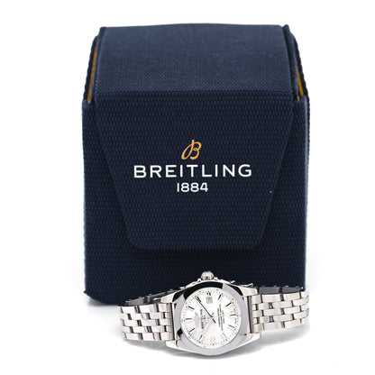 Breitling Stainless Steel Mother of Pearl 29mm Galactic Quartz Watch White W72848 5 of 5