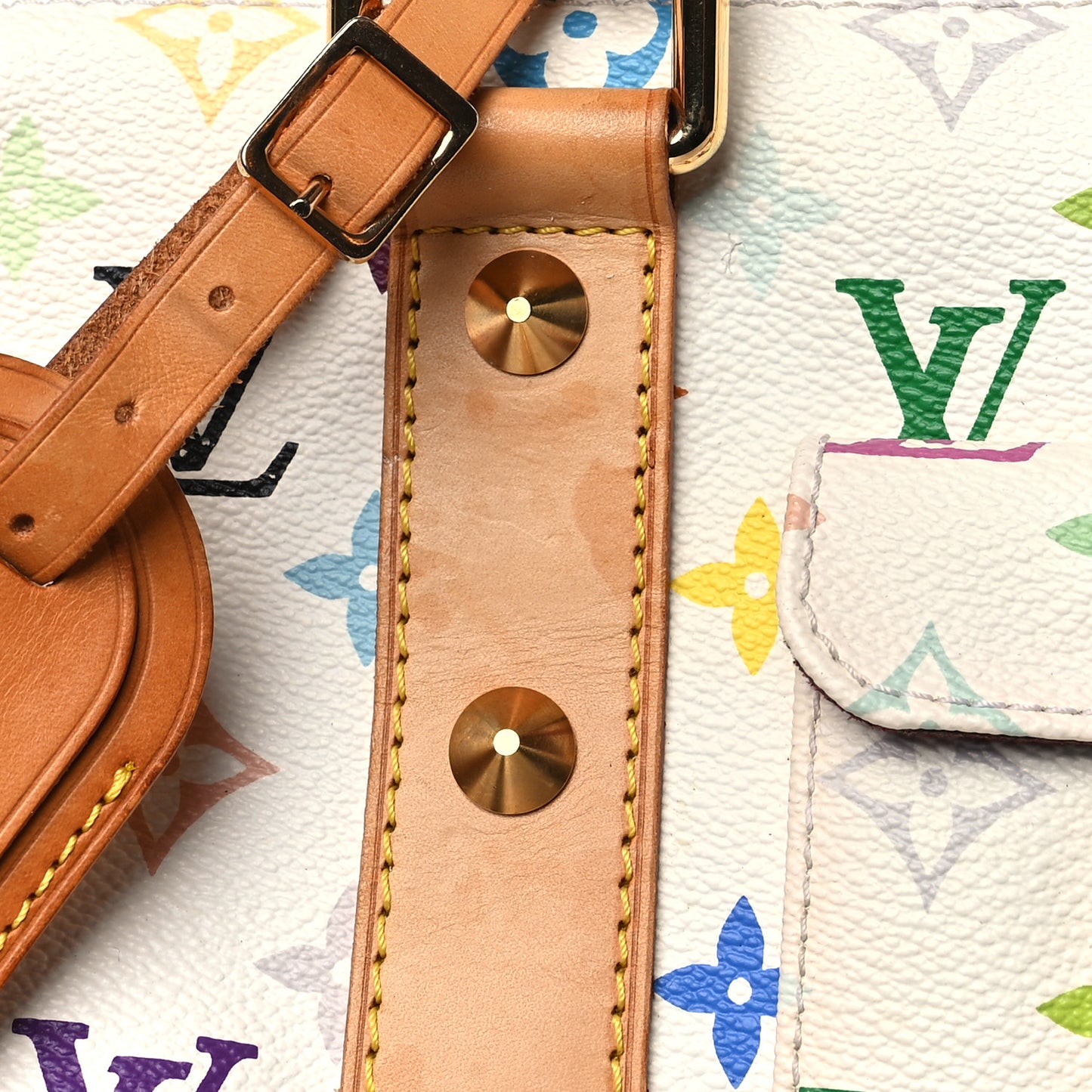 Monogram Multicolor Keepall 45 White