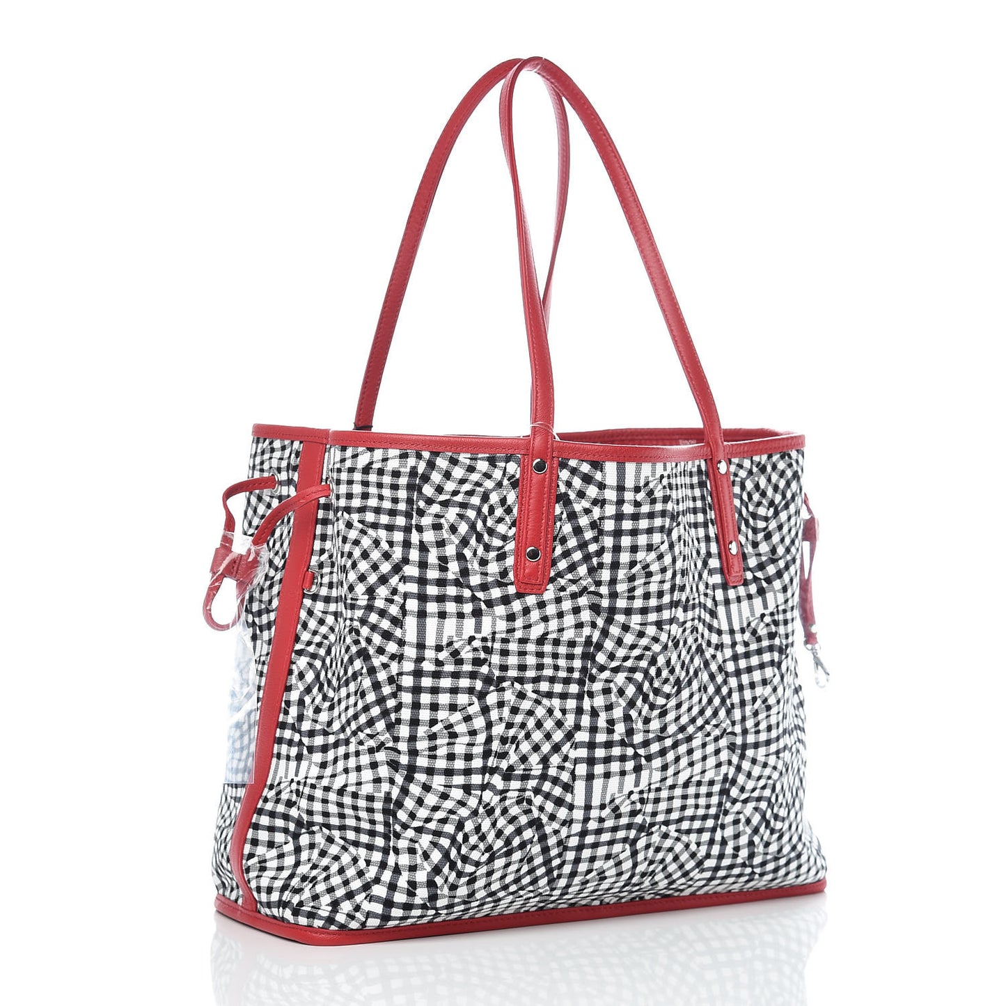 Visetos Medium Reversible Shopper Tote Ruby Red