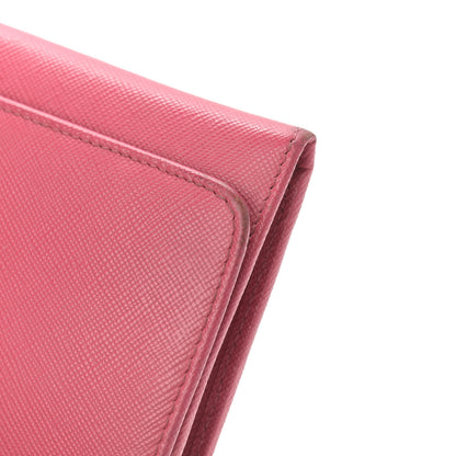 Prada Saffiano Metal Oro Chain Wallet Peonia 10 of 10