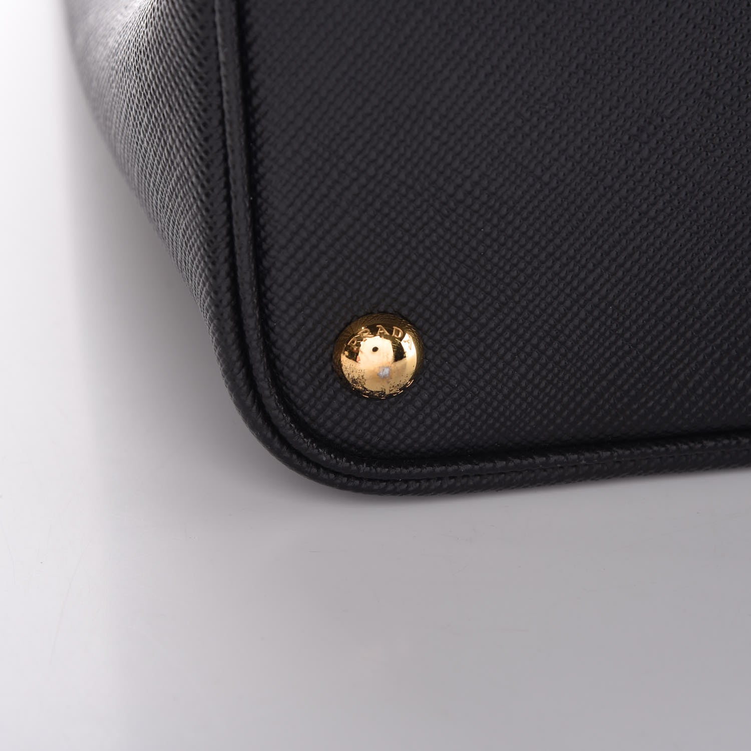 Prada Saffiano Cuir Large Double Bag Black Fuoco 20 of 20