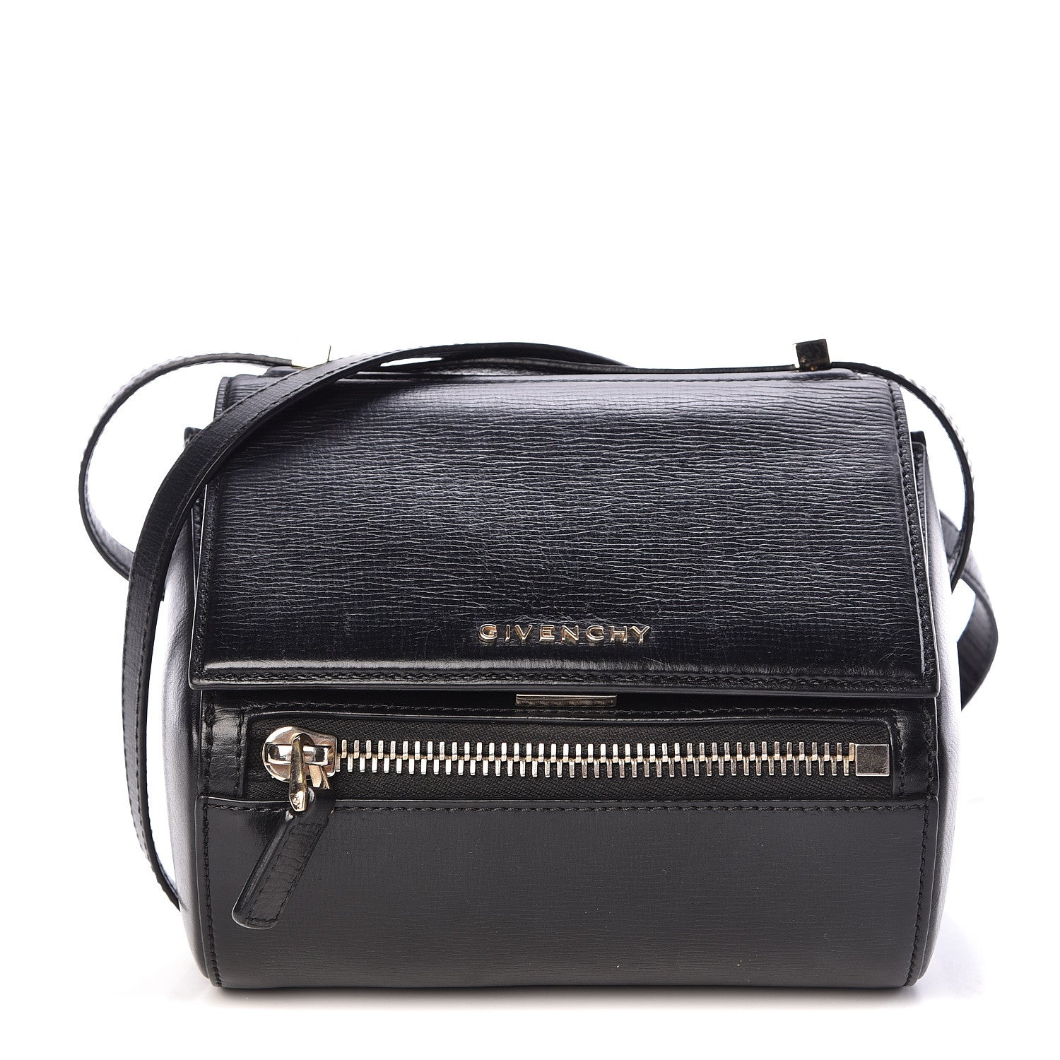 Givenchy Textured Calfskin Mini Pandora Box Crossbody Bag Black 1 of 10