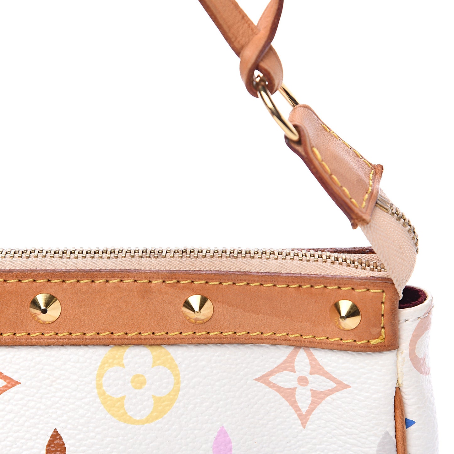 Monogram Multicolor Pochette Accessories White