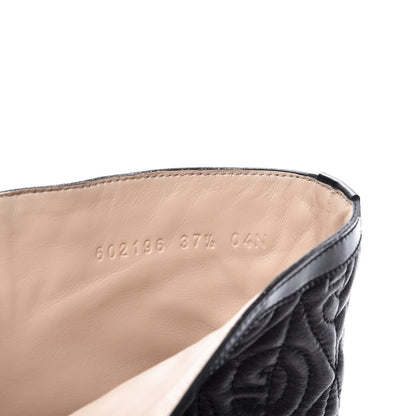 Gucci Calfskin Nappa Rhombus Quilted Trip Ankle Boots 37.5 Black 10 of 11